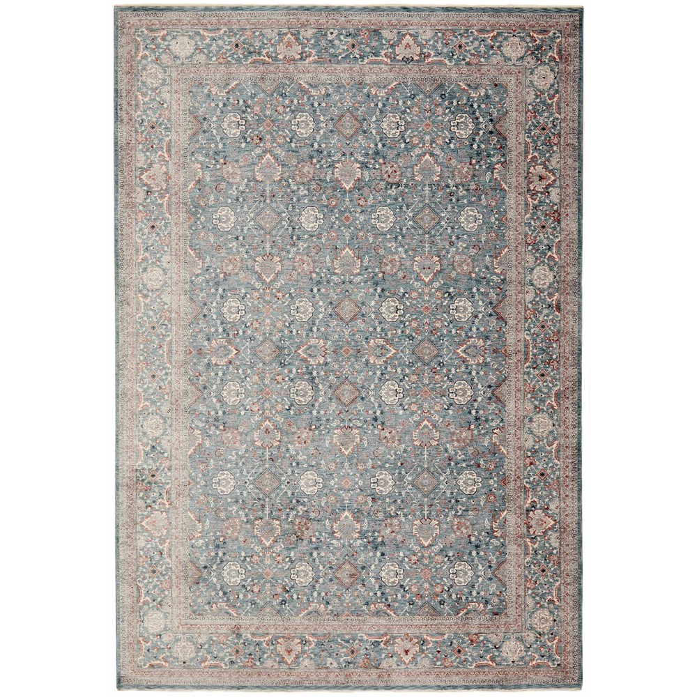 Everyday Tailor Traditional Border TLVCG08B TLV28 Rug in Blue